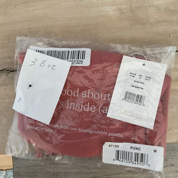 Andie Swim The Scala Bikini Top Punch Pink, Size M NWT - Picture 6 of 6